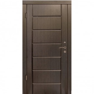 Вхідні двері вуличного типу Метал-МДФ модель Елегант Антік|Токіо (Антік|Венге темний горизонт)