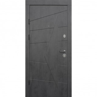 Двері вхідні квартирного типу • Преміум • Акцент (бетон темний / бетон сірий) Двері вхідні квартирного типу • Преміум • Акцент (бетон темний / бетон сірий)