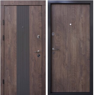 Двері вхідні квартирного типу • Преміум • Люксор (спил дерева коньячний)