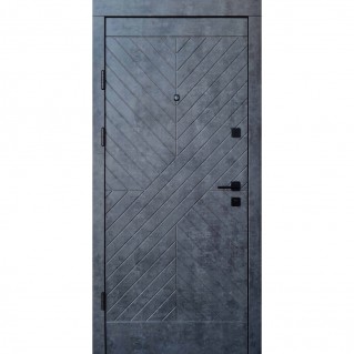 Двері вхідні квартирного типу • Преміум • Некст (мармур темний / бетон бежевий) Двері вхідні квартирного типу • Преміум • Некст (мармур темний / бетон бежевий)