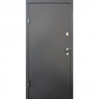 Двері вхідні вуличного типу • Метал/МДФ • Стандарт М • Горизонталь (графіт/дуб вулканічний)