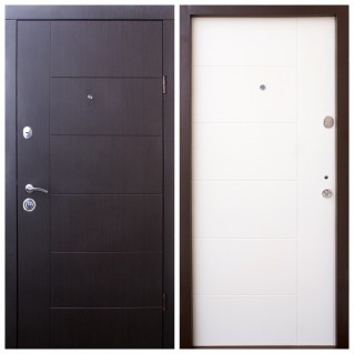 Двері вхідні квартирного типу • Еталон • Арізона (венге темний / венге ванільний)