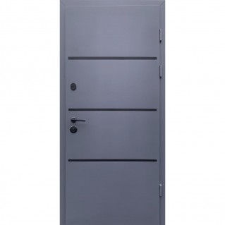 Двері вхідні вуличного типу • Форт Lama • Bay (антрацит / біле дерево) Двері вхідні вуличного типу • Форт Lama • Bay (антрацит / біле дерево)