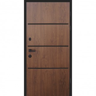 Двері вхідні вуличного типу • Форт Lama • Bay (дуб темний) Двері вхідні вуличного типу • Форт Lama • Bay (дуб темний)