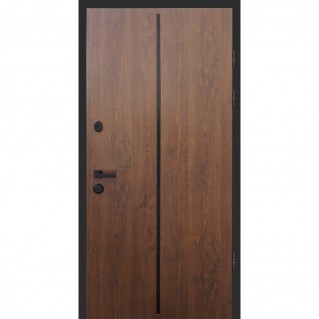 Двері вхідні вуличного типу • Форт Lama • Line (дуб темний) Двері вхідні вуличного типу • Форт Lama • Line (дуб темний)