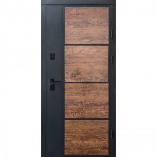 Двері вхідні вуличного типу • Стріт • Бонд (графіт пісок-темне дерево / гладь дуб темний) Двері вхідні вуличного типу • Стріт • Бонд (графіт пісок-темне дерево / гладь дуб темний)