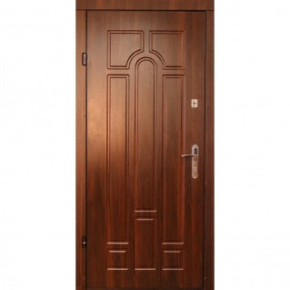 Дверь входная квартирного типа • Эконом • Арка (темный орех)