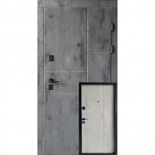 Дверь входная квартирного типа • Комфорт • Бостон (Оксид темный / Оксид светлый)