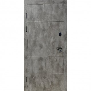 Двері вхідні вуличного типу • Комфорт • Крафт (сланець/білий супермат)