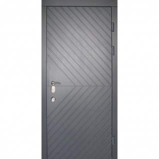 Двері вхідні вуличного типу • Еліт • Ескада (антрацит / білий супермат)