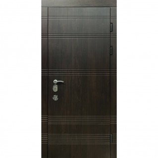 Двері вхідні вуличного типу • Еліт • Паралель (темний горіх)