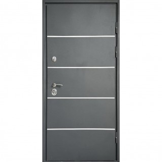 Двері вхідні вуличного типу • Комфорт • Стріт грей (графіт/графіт матовий)