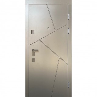 Двері вхідні квартирного типу • Еліт • Стиль (кварцит/білий супермат)