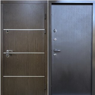 Двері вхідні вуличного типу • Сублімація Комфорт • Горизонталь (венге/венге південний)