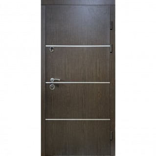 Двері вхідні вуличного типу • Сублімація Комфорт • Горизонталь (венге/венге південний)