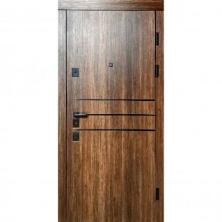 Двері вхідні квартирного типу • Еліт • Модерн (дуб тютюну)