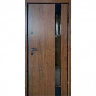 Двері вхідні вуличного типу • Еталон • Крона (дуб бронзовий)