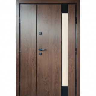 Двері вхідні вуличного типу • Еталон • Крона 1200 (дуб бронзовий)
