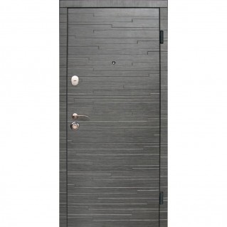 Двері вхідні квартирного типу • Стандарт плюс • Акустика (венге сірий горизонт)