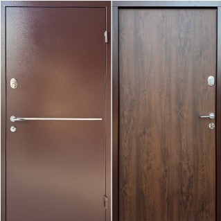 Двері вхідні вуличного типу • Оптима плюс • Блейд (RAL 8017 / ПВХ)