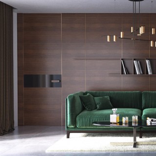 Двери скрытого монтажа SecretDoors шпон модифицированный алюминиевое полотно