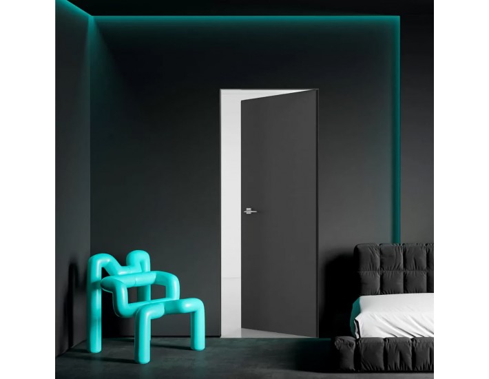 Фото Двері прихованого монтажу SecretDoors Black Edition універсал алюміній 1