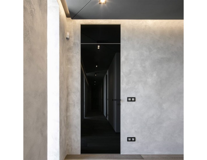 Фото Двері зі склом фарбованим звичайним прихованим монтажем SecretDoors 3