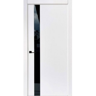 Двері міжкімнатні Status Doors Ultra-Black Glass (120мм) біла емаль RAL 9003