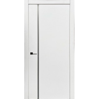 Двері міжкімнатні Status Doors Ultra-2-Satin Glass (30мм) біла емаль RAL 9003