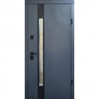 Вхідні двері вуличного типу Proof Smart Street • PF Rio S (антрацит пісок/білий)