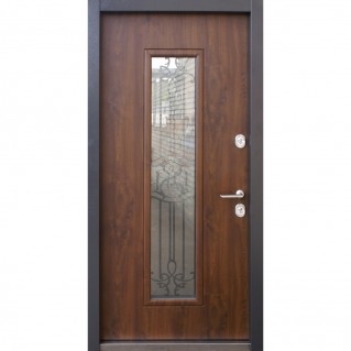 Вхідні двері вуличного типу • Proof Mottura • мод. Nominal (горіх натуральний)