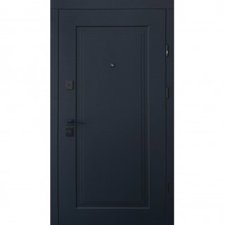 Вхідні двері • К-4 • Florence (чорна структура софт тач/біла емаль)