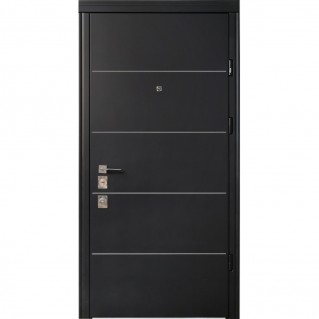 Входная дверь • Prestige Lux квартира • Соло (софт блэк/софт милк)