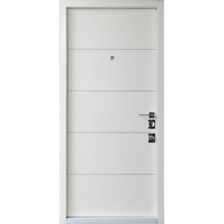 Входная дверь • Prestige Lux квартира • Соло (софт блэк/софт милк)