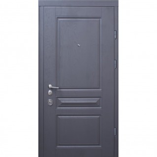 Вхідні двері квартироного типу Prestige Lux • Рубін (дуб графіт/софт айс)