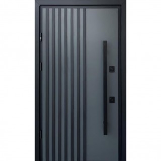 Вхідні двері вуличного типу • Stability Hardy • Hardy Loft (антрацит/гладка біла)