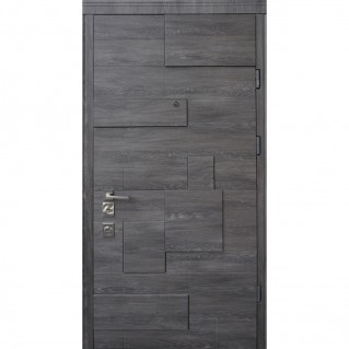 Входная дверь квартироного типа Prestige Lux • Пирамис (дуб шале графит)