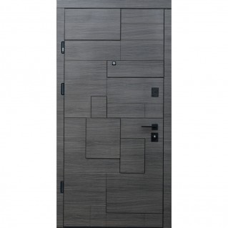 Вхідні двері квартироного типу Standard Lux Securemme • Піраміс (венге сірий горизонт АРТ/білий)