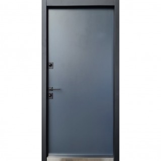 Вхідні двері вуличного типу • Proof Mottura • мод. Party D (антрацит/чорний молдинг)