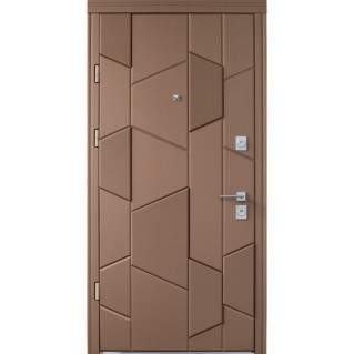 Входная дверь • Standard Lux Securemme квартира • Matrix (муссонное дерево софттач/софт милк)