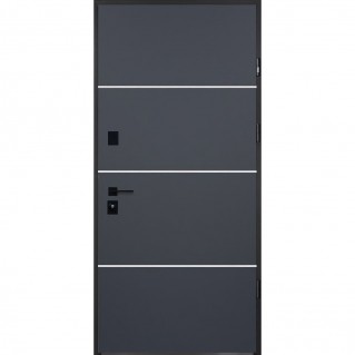 Вхідні двері вуличного типу • Proof Mottura • мод. Party D (антрацит)