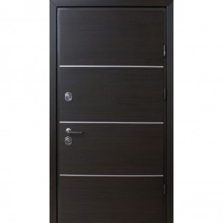Вхідні двері вуличного типу • Proof Mottura • мод. Party D (венге темний)