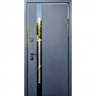 Вхідні двері вуличного типу • Proof Mottura • мод. Slim S (антрацит)