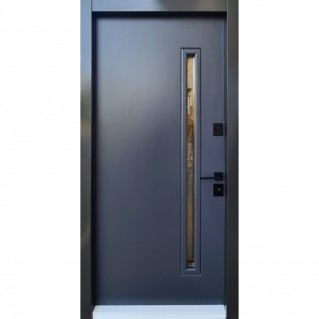 Вхідні двері вуличного типу • Proof Mottura • мод. Slim S (антрацит)
