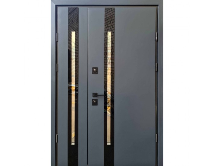 Фото Вхідні двері вуличного типу Stability Proof 1.5 Mottura Slim S Double (антрацит) 1 Фото Вхідні двері вуличного типу Stability Proof 1.5 Mottura Slim S Double (антрацит) 1