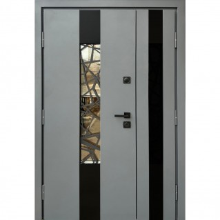 Двері вхідні вуличного типу • Стронг • Плаза 1200 (графіт G1298 пісок/антрацит)