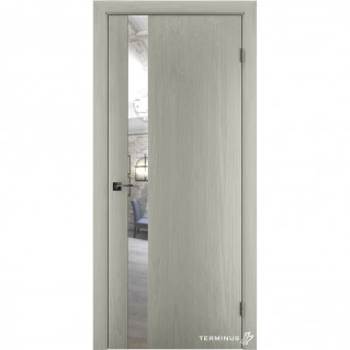 Двері міжкімнатні TERMINUS Solid 802 Аляска дзеркало срібло