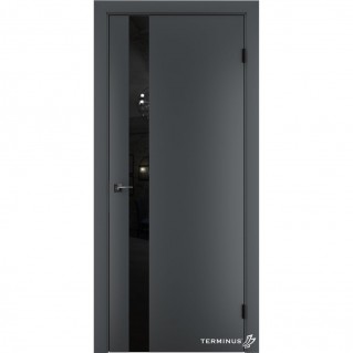 Двері міжкімнатні TERMINUS Solid 802 Антрацит планілак чорний