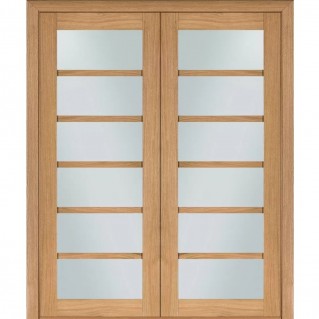 Двері міжкімнатні двустворчатые TERMINUS Modern 137 Дуб світлий ПО