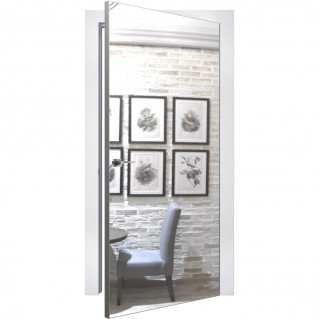 Двері міжкімнатні TERMINUS Solid 812 Дзеркало срібло